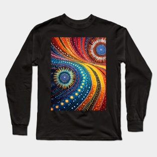 Explore the Cultural Depth: Australian Aboriginal Art and Unique Visual Traditions Long Sleeve T-Shirt